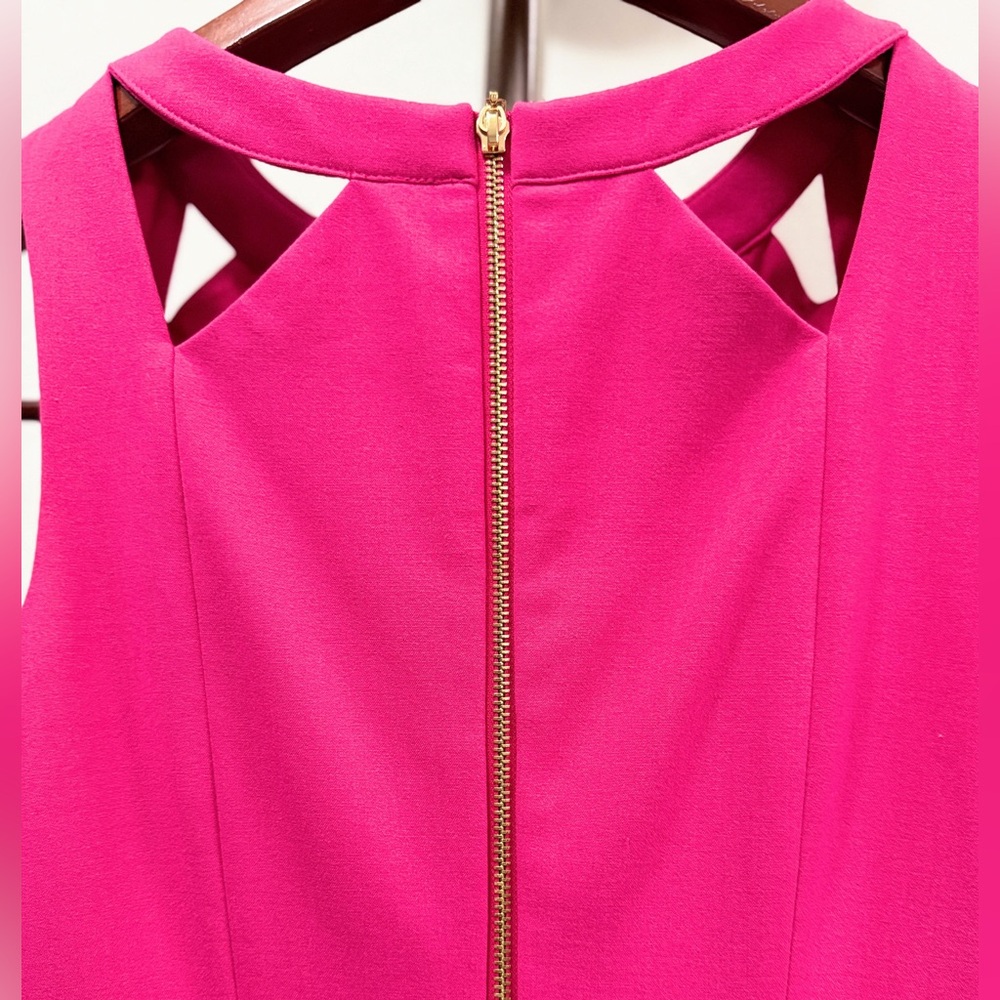 Eliza J Pink Cutout Neck Sheath Dress Size 8 Cocktail - Picture 7 of 11